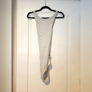 Agolde Neverworn light grey bodysuit